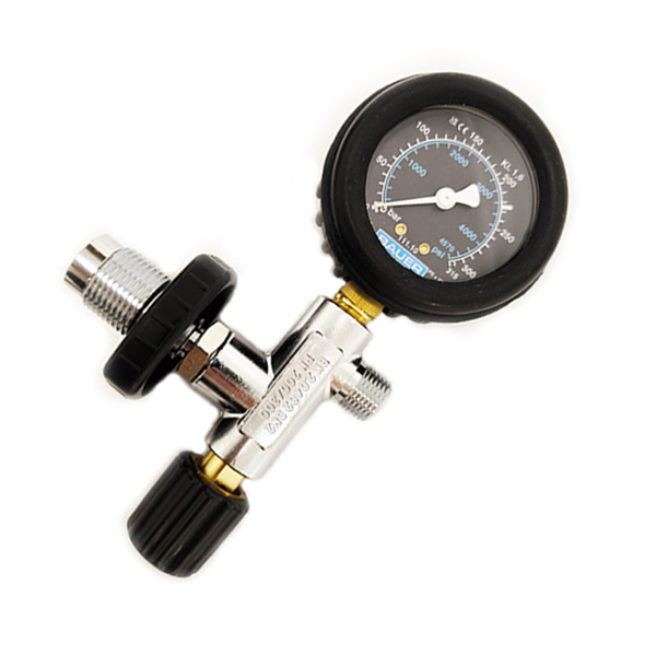 Зарядный вентиль Bauer с манометром до 300 Бар